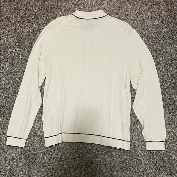 American Eagle Outfitters Cream Cardigan with Black Trim Size Large NWT - Picture 4 of 4